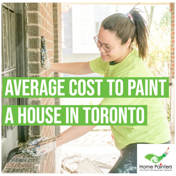 Professional House Painter painting exterior of a house in toronto, Average cost to paint a house in toronto