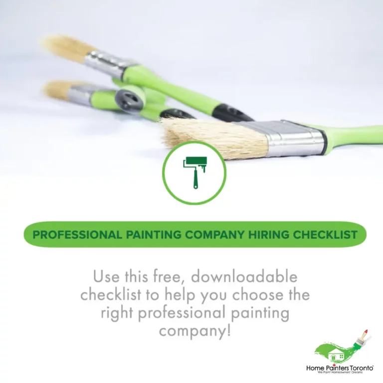 Checklist for Hiring The Right Painting Company Infographics