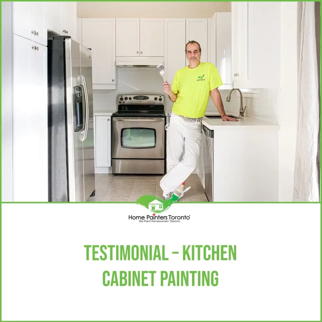 Testimonial – Kitchen cabinet painting