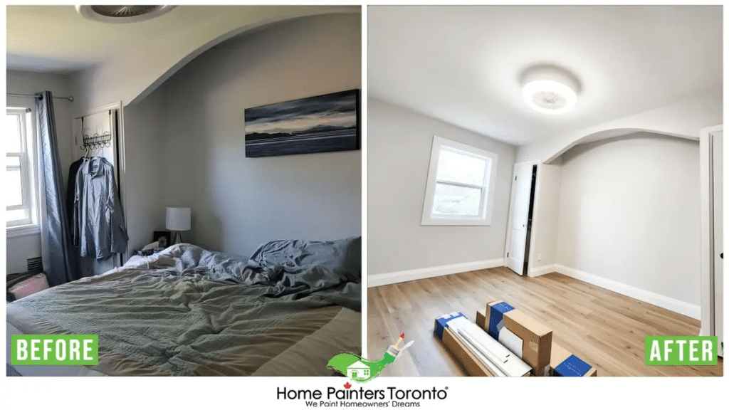 Interior Bedroom Painting Before And After
