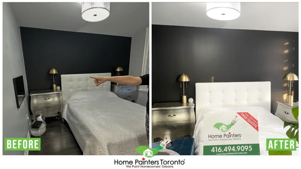 Interior Bedroom Painting Before And After