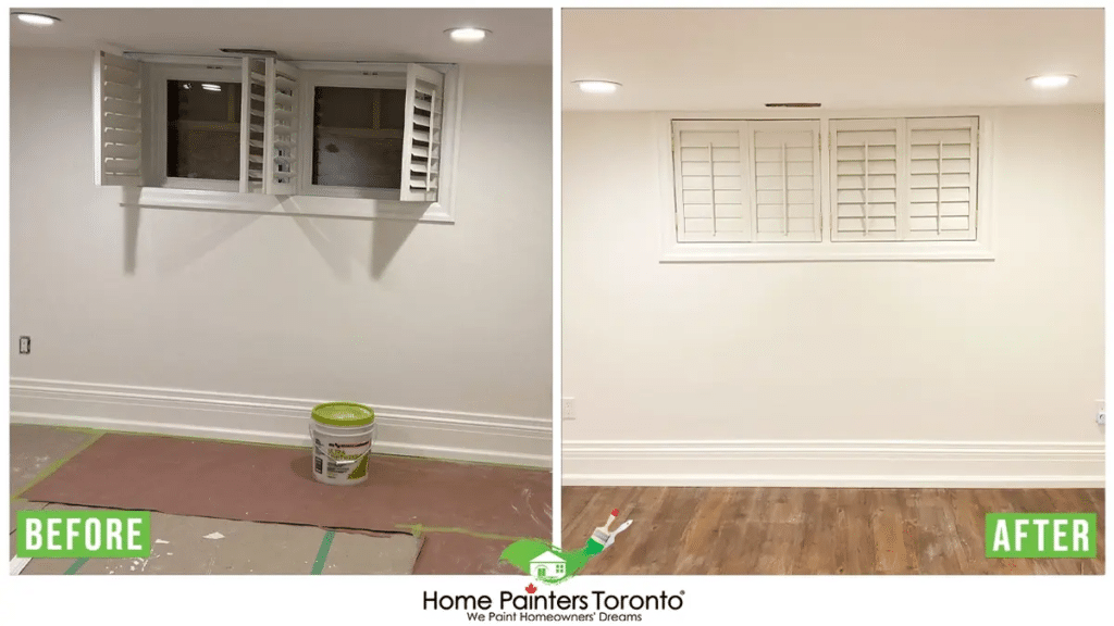 Interior Wall Painting Before And After