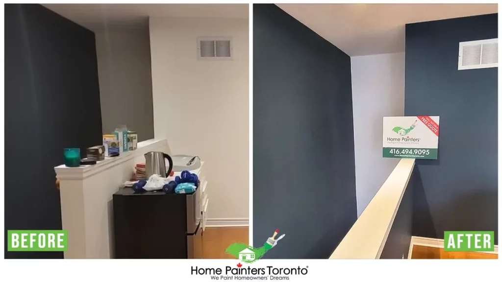 Interior Wall Painting Before and After