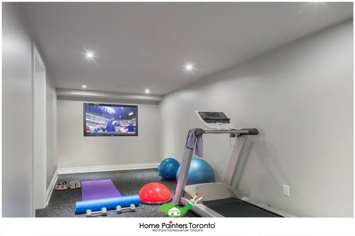 gray workout studio room