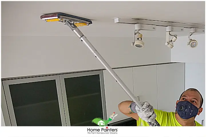 Painter Painting Ceiling Kitchen