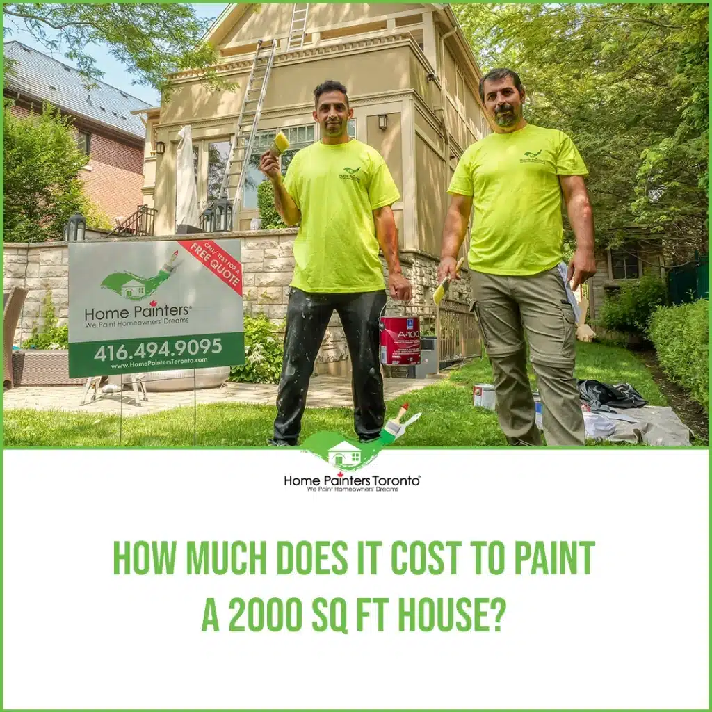 How Much Does It Cost To Paint A 2000 Sq Ft House?