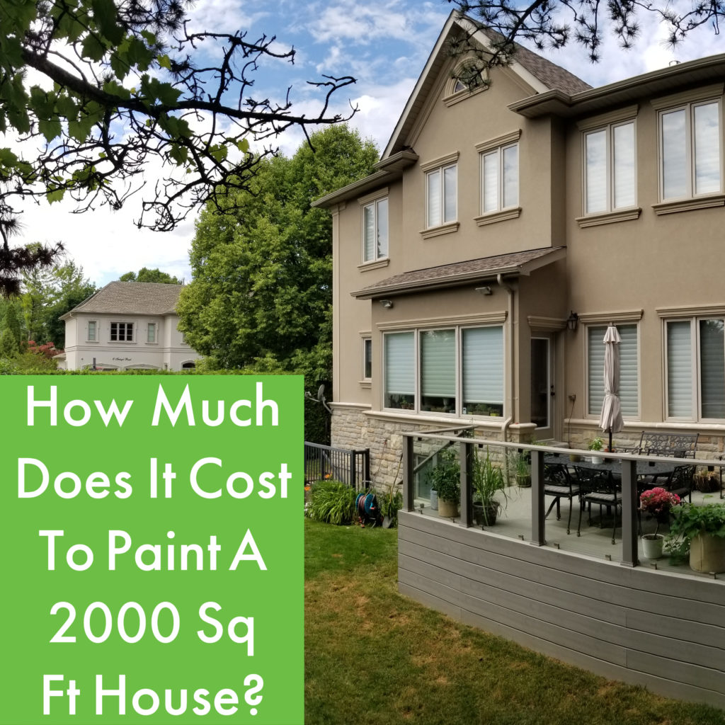 How Much Does It Cost To Paint A 2000 Sq Ft House?