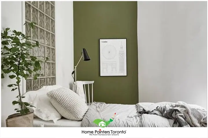 olive green wall bedroom 3