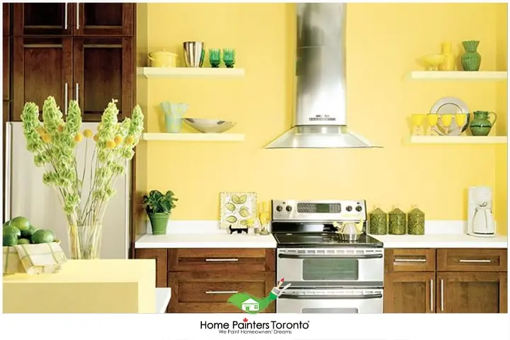 yellow kitchen