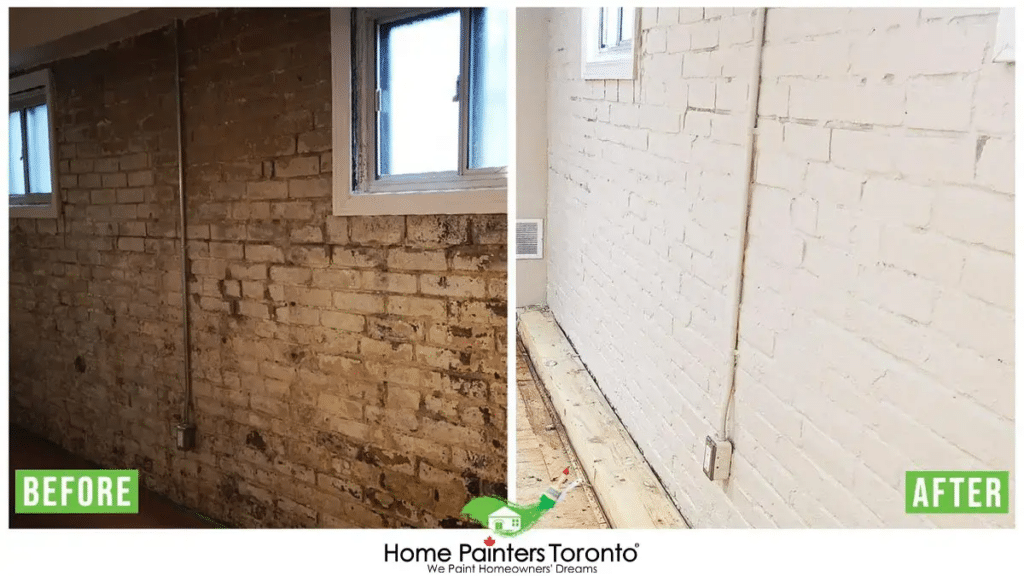 Basement Brick Painting