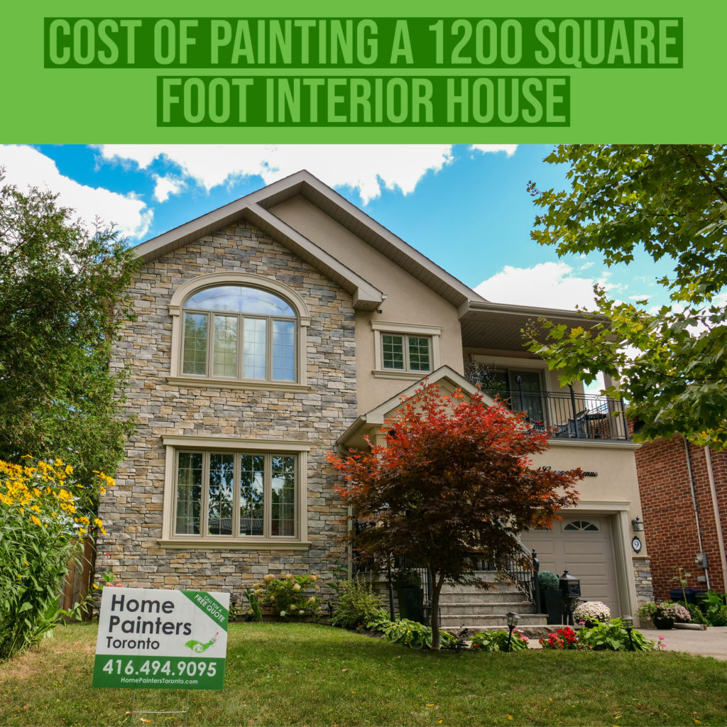 Cost of Painting a 1200 Square Foot Interior House, Exterior home painting service