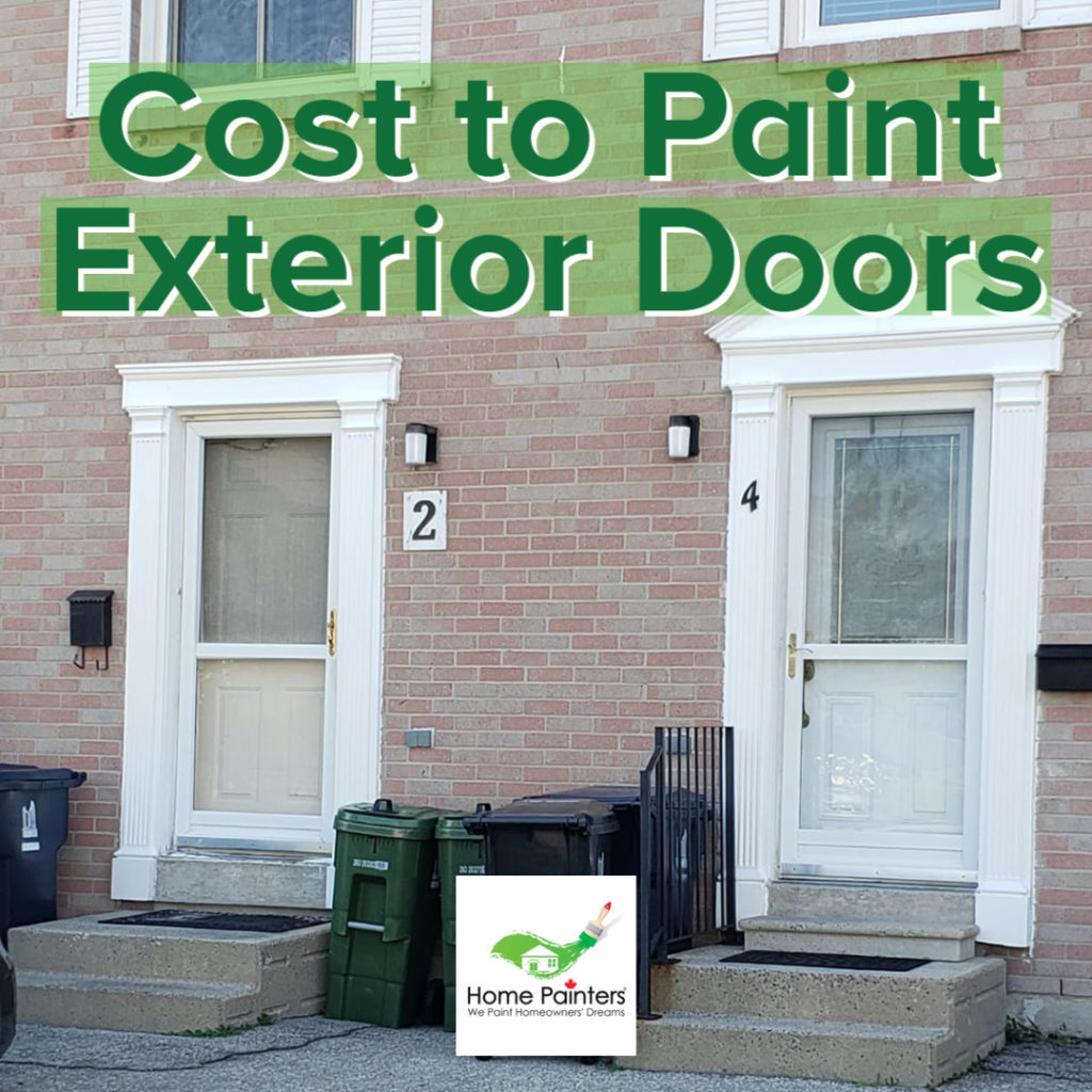 Cost to Paint Exterior Doors