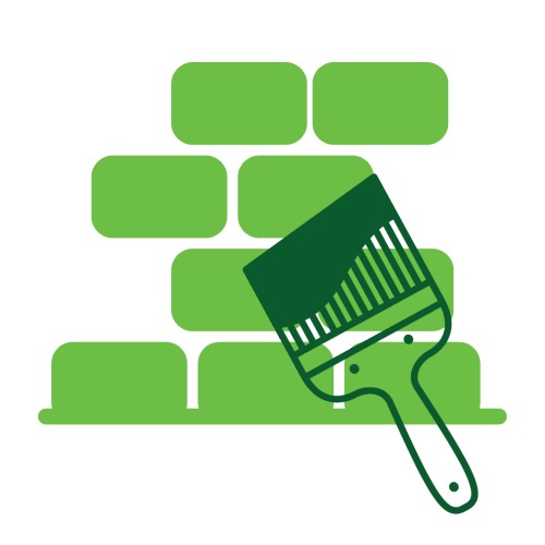 Staining brick icon