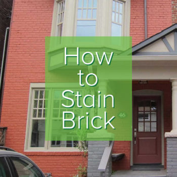 How to Stain Brick