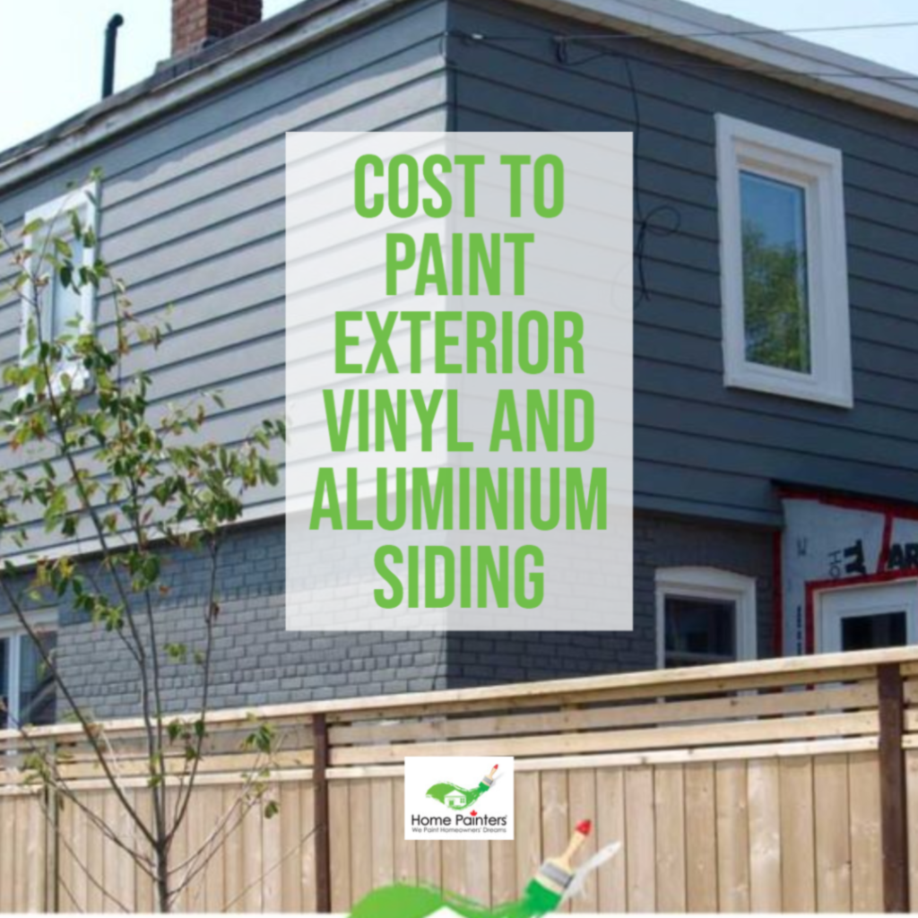 Cost to paint exterior vinyl and aluminium siding