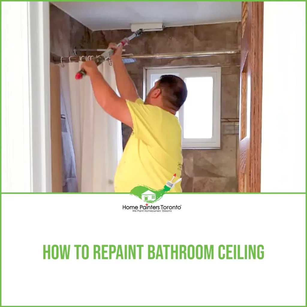 How to Repaint Bathroom Ceiling featured