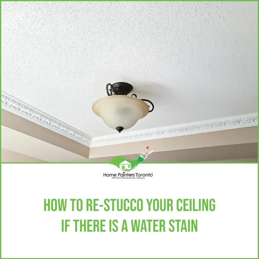 How to Re-Stucco Your Ceiling if There is A Water Stain Image