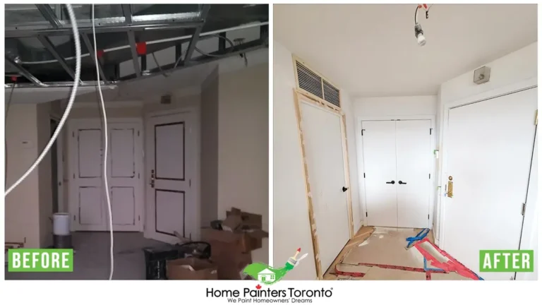 Drywall Installation Before and After