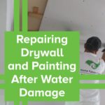 Drywall repair and painting after water damage