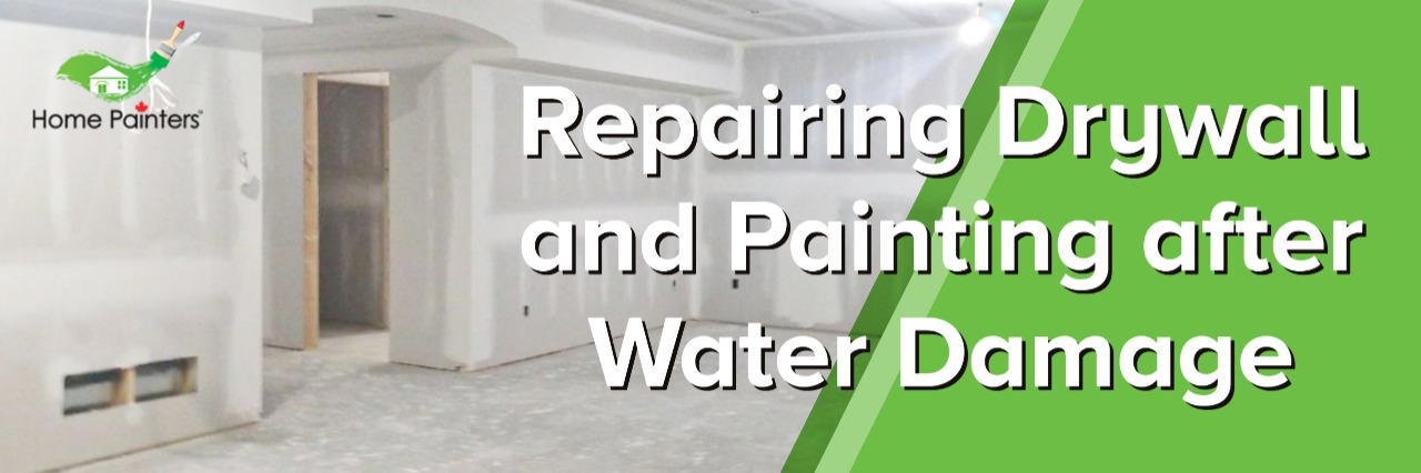 Drywall repair and painting after water damage