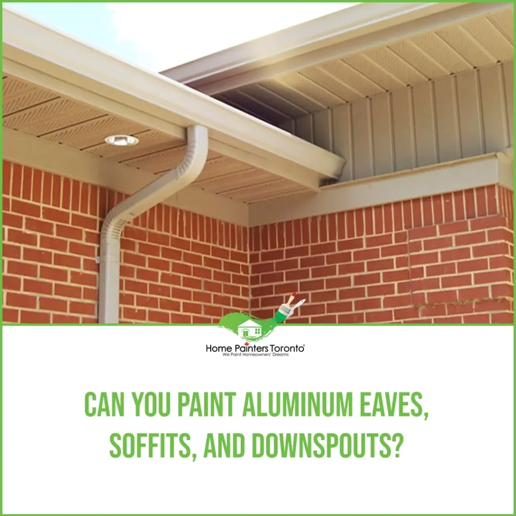 Can You Paint Aluminum Eaves Soffits and Downspouts Image