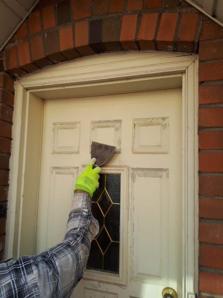 Exterior Painting Prep Doors