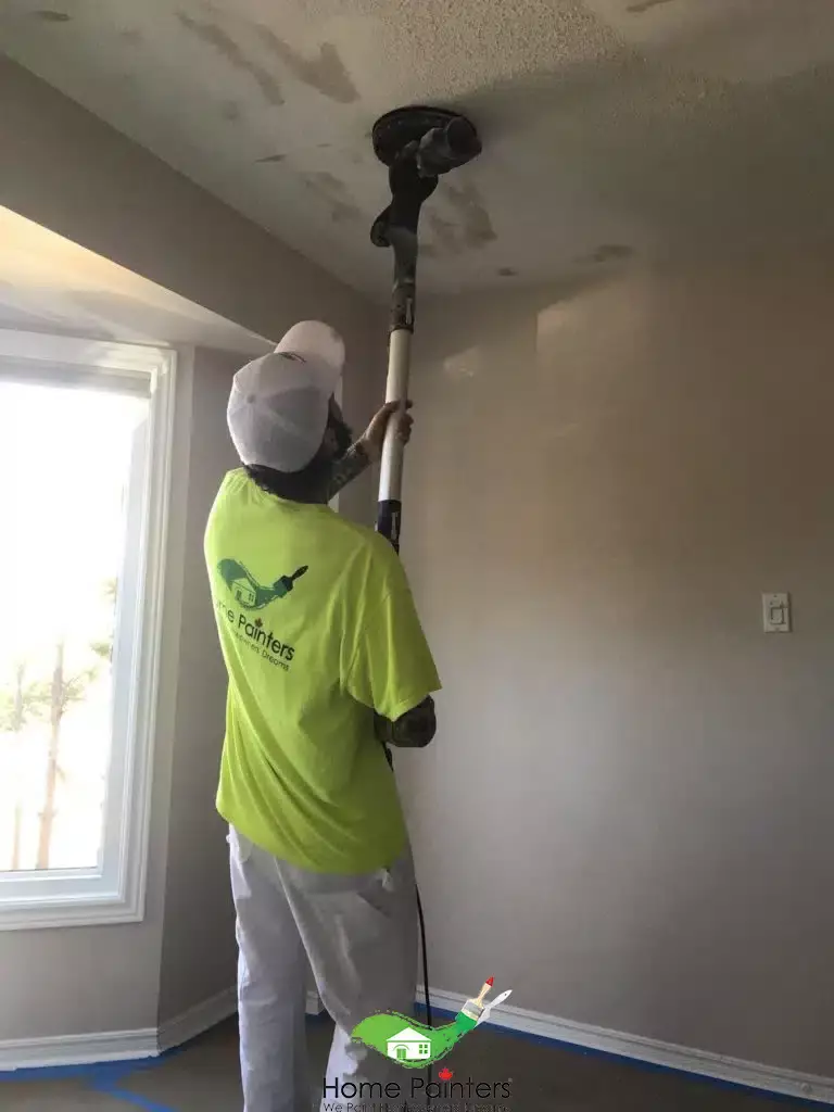Popcorn ceiling removal