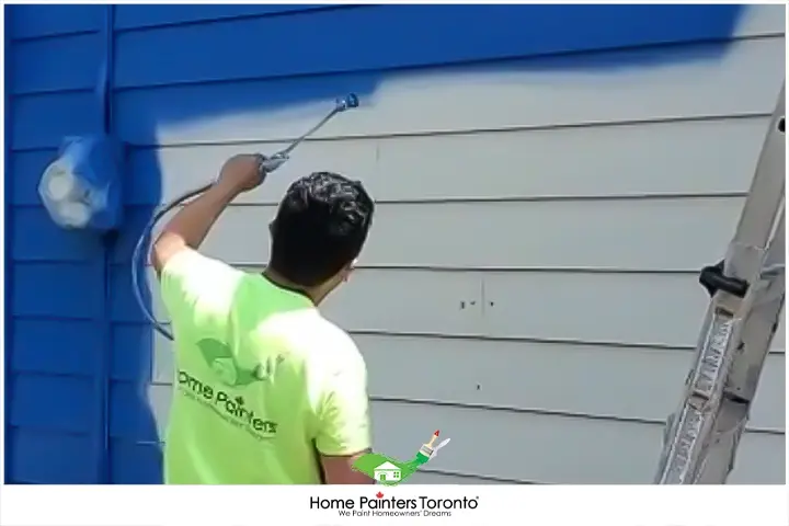 Painter Painting Aluminum Siding