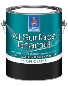 High gloss paint finish