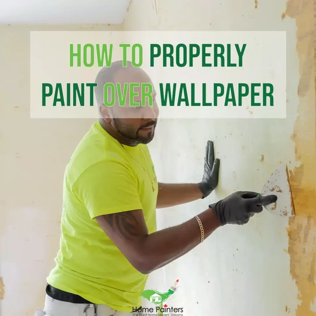 Proper painting over wallpaper