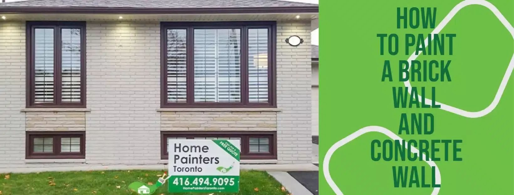 Know how to paint a brick wall and concrete wall