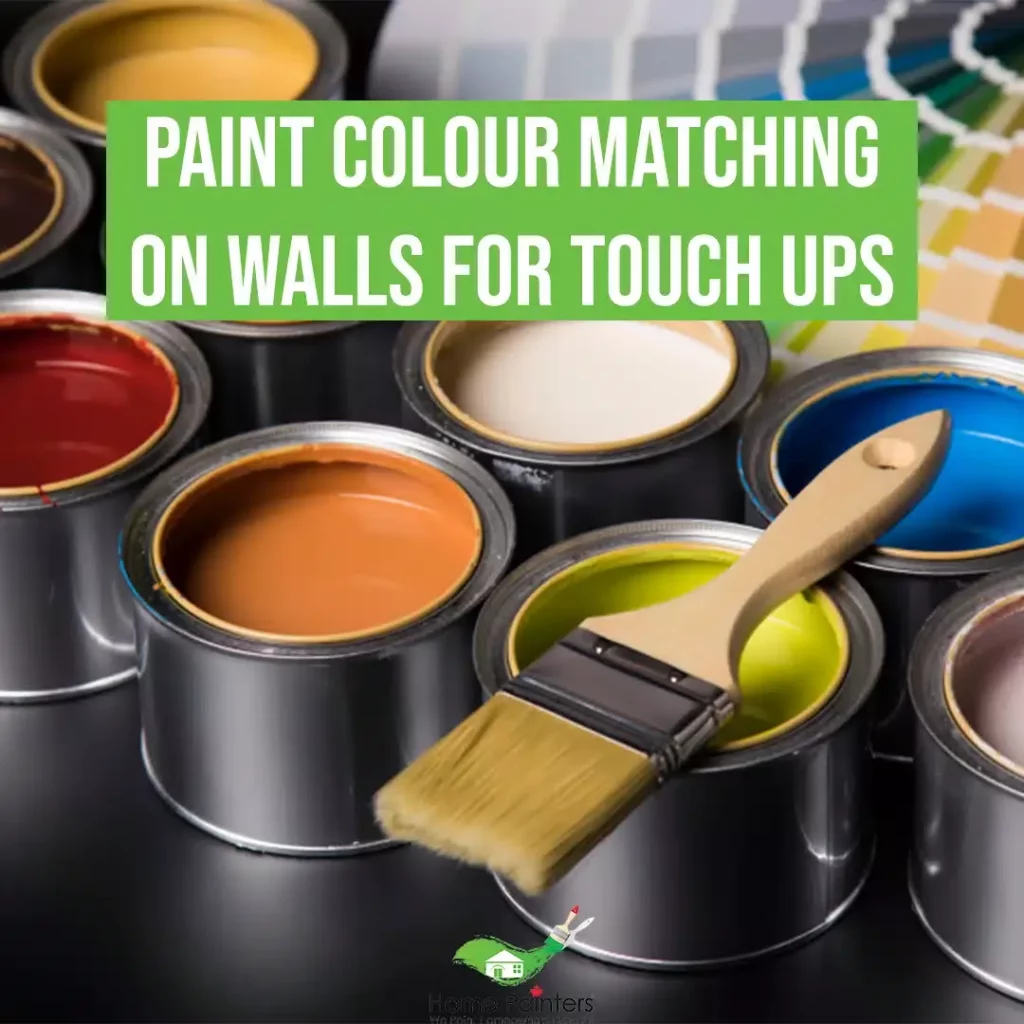 Colour matching on walls for touch ups