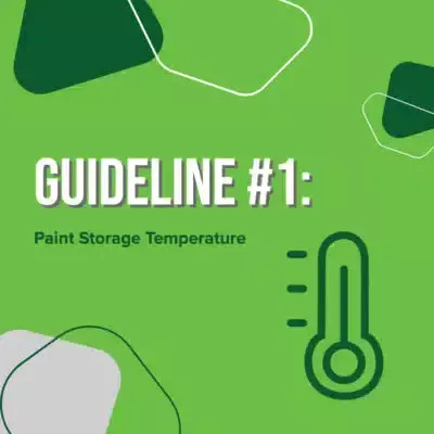 Paint storage temperature