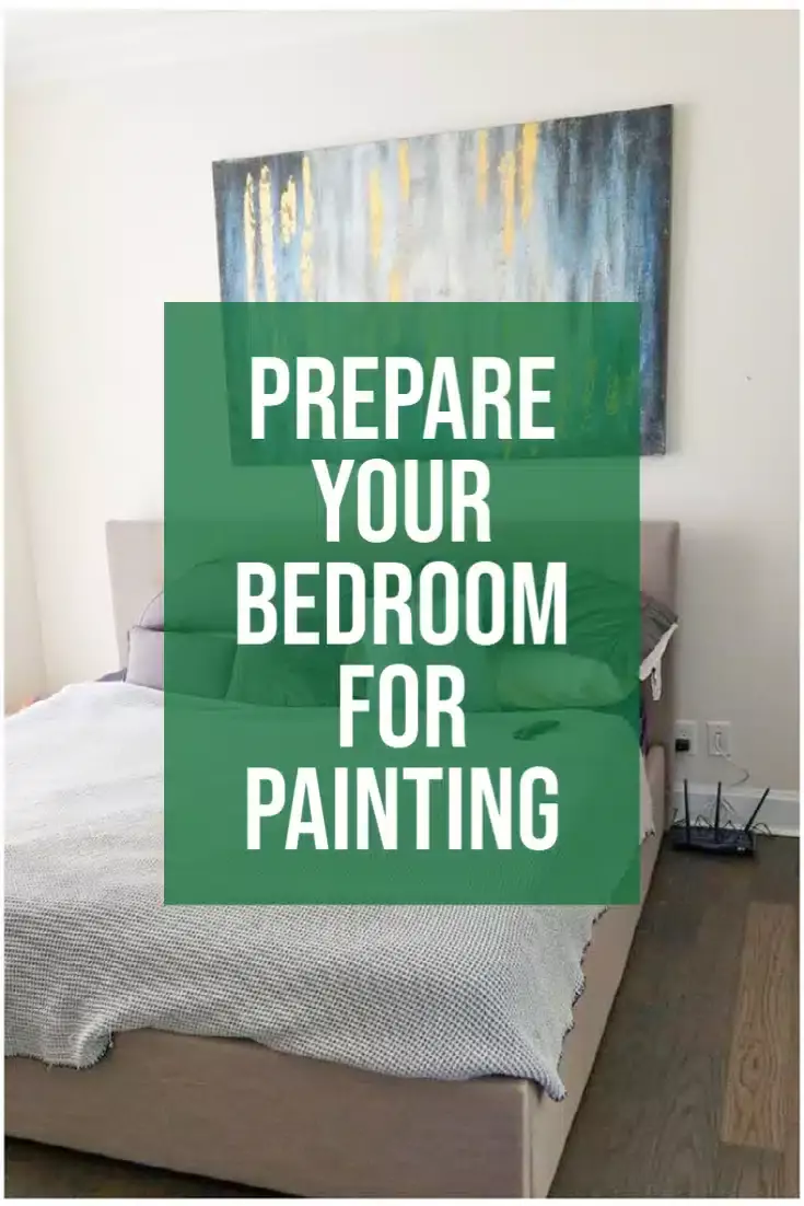 Preparing bedroom for painting