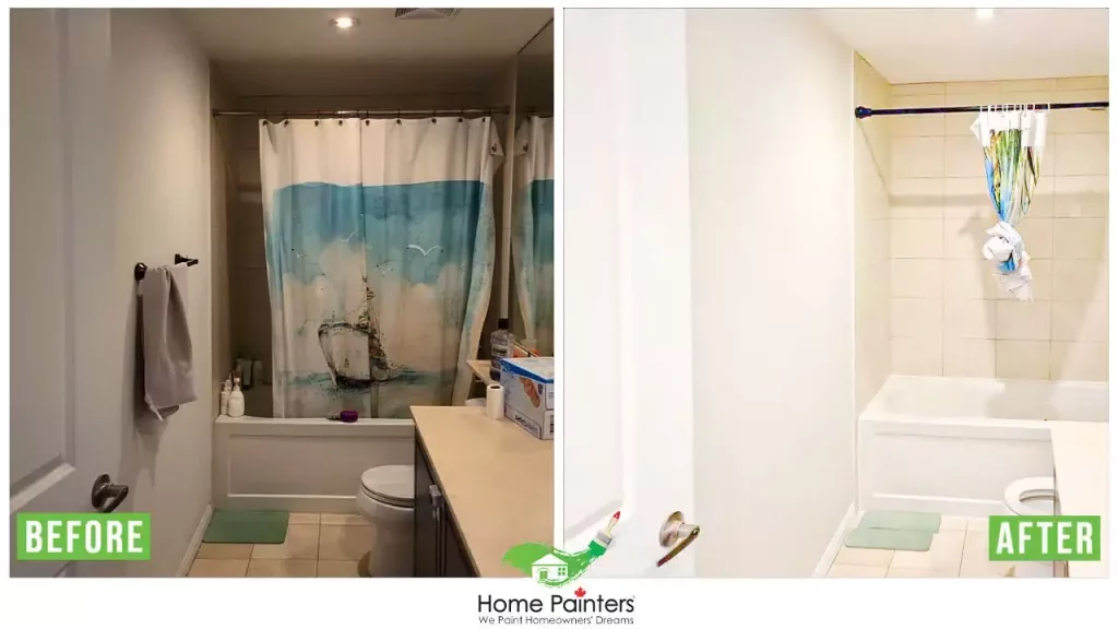 interior bathroom white painting