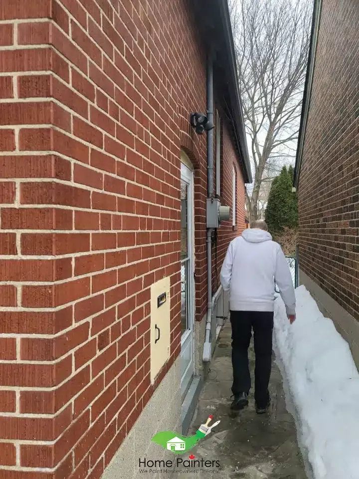 Exterior wall winter