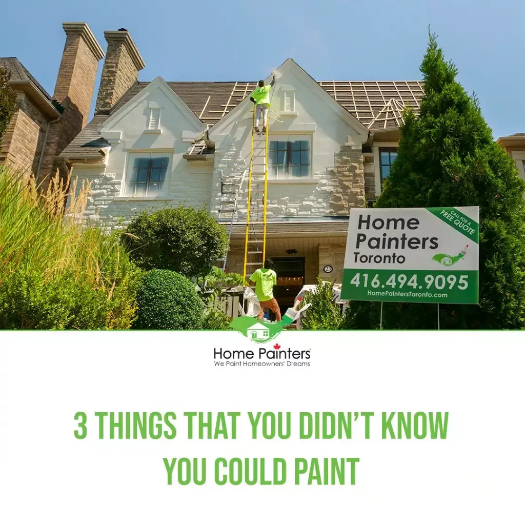 Exterior brick painting by home painters