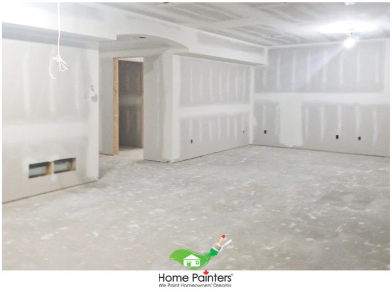 Interior-Painting_Drywall-Installation_White_Basement-Drywall-Installation-768x576