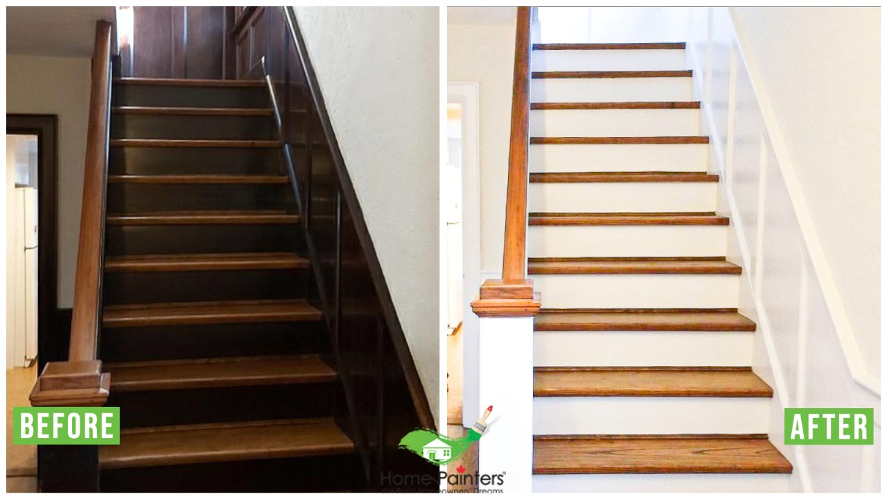 Interior Staircase Staining