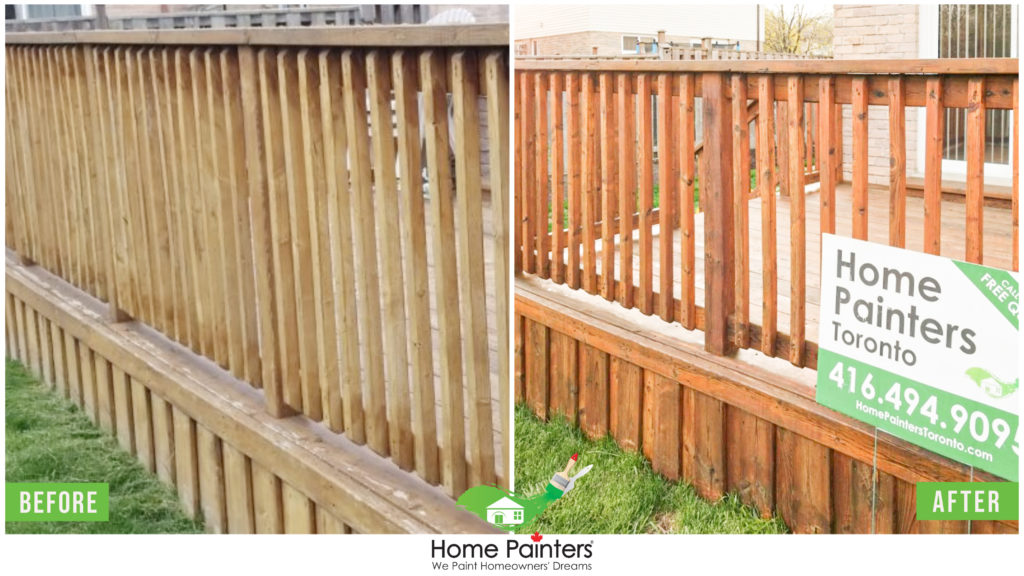 Exterior Fence Deck Staining