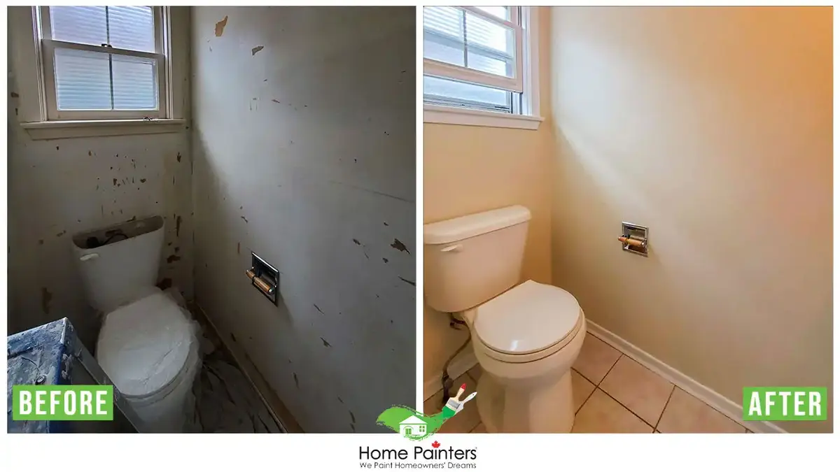 interior bathroom painting by home painters toronto