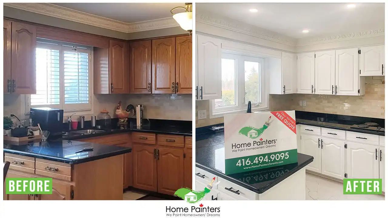 Interior Kitchen Cabinet Painting and Refinishing