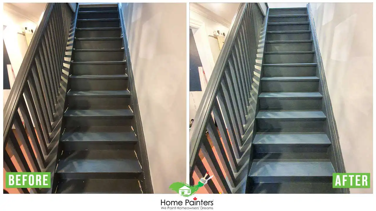 staircase_painting_by_home_painters_toronto (2)Interior Staircase Painting