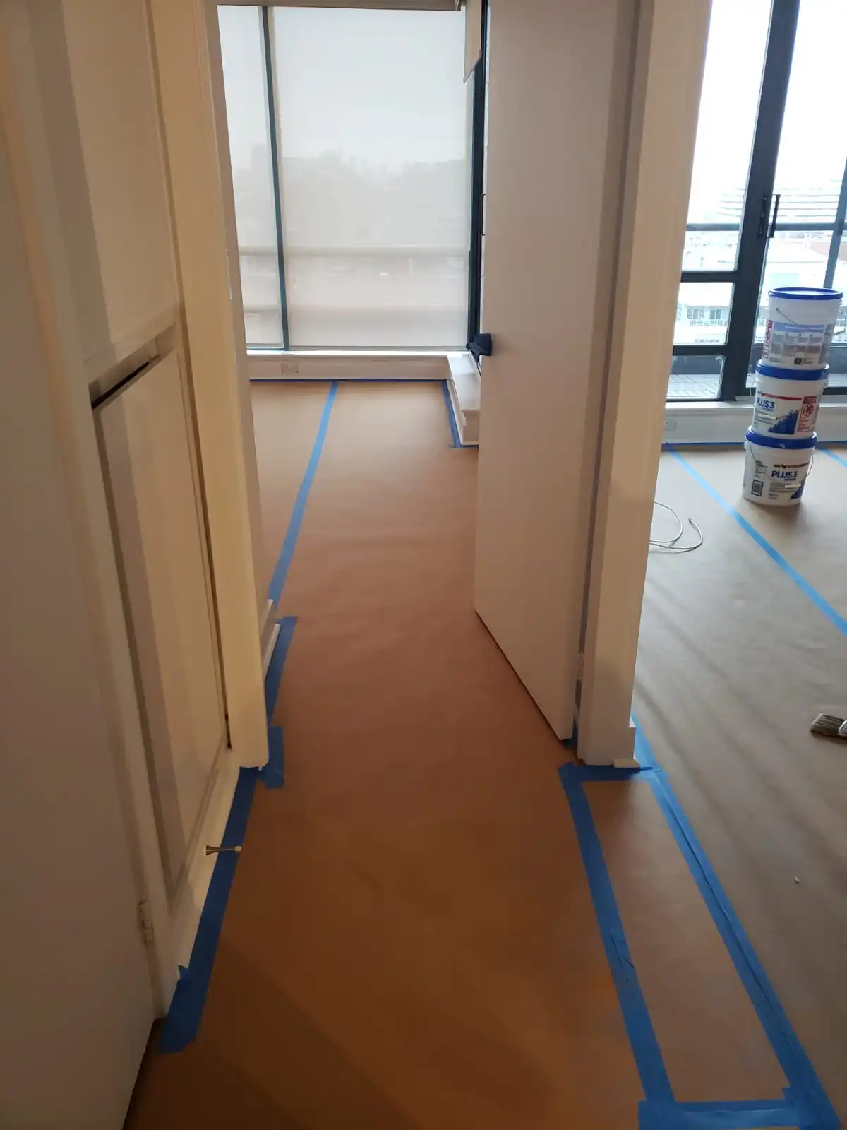 Interior condo painting prep