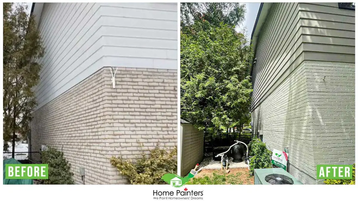 Exterior aluminum siding painting