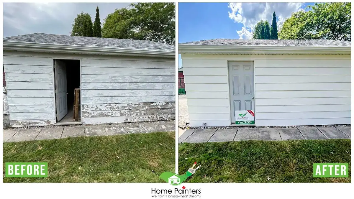Exterior aluminum siding painting