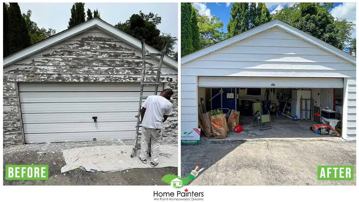 Exterior aluminum siding painting
