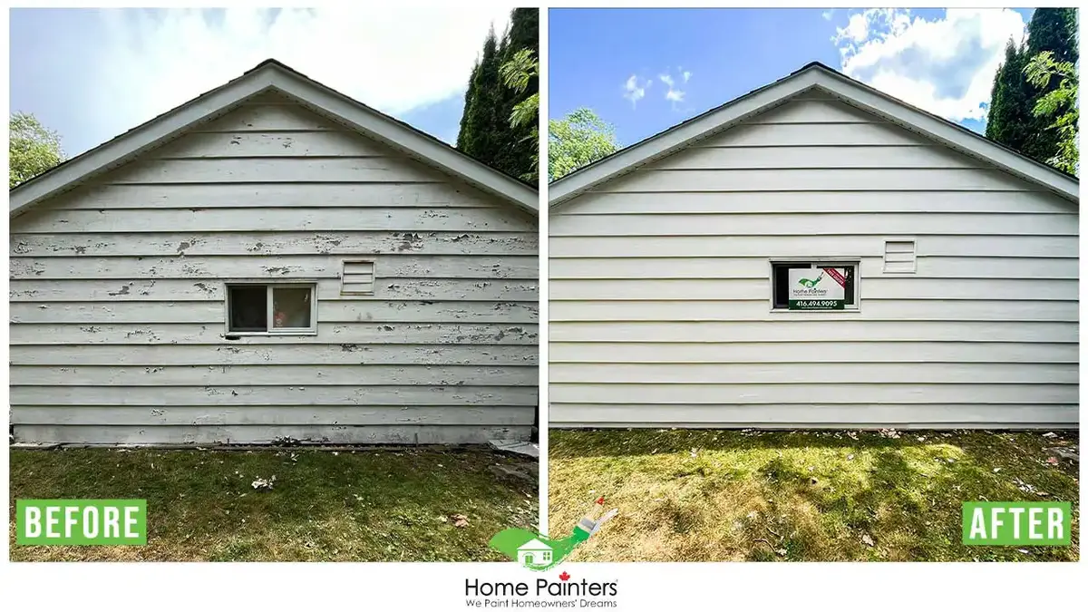 Exterior aluminum siding painting
