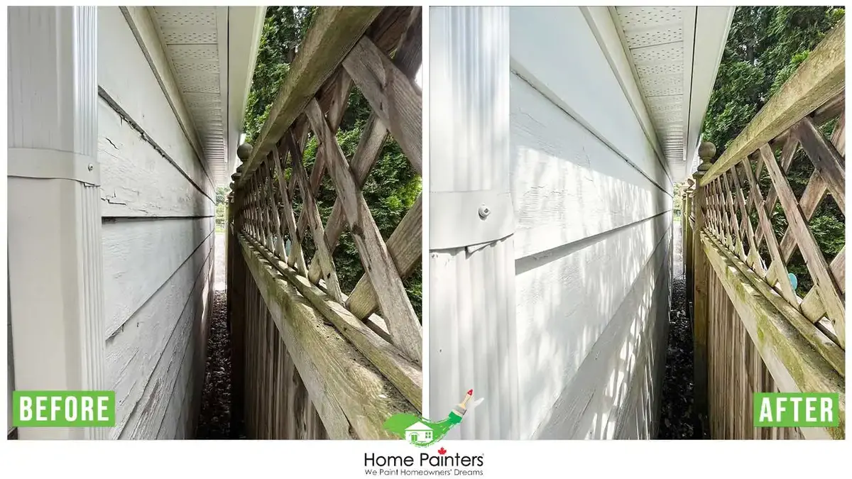 Exterior aluminum siding painting