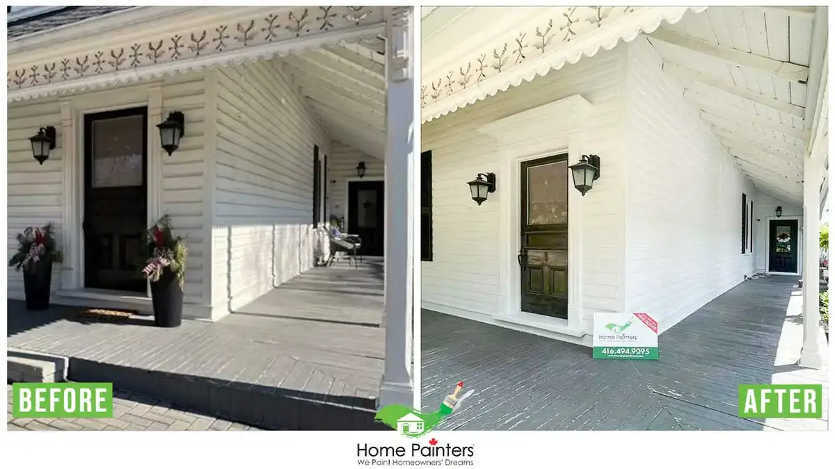 Exterior aluminum siding painting